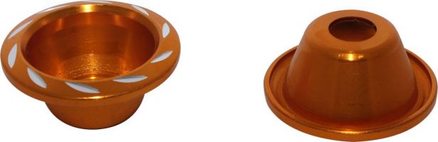 Fork Cups - CNC, Gold, 2pcs - 40D4800GD - PBC497F1