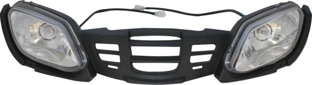 Front Bumper & Headlights - 125cc to 250cc ATV, Utility Style, Two Head Lights - 70A7450 - PBC3146F1