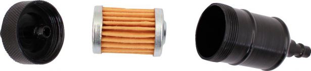 Fuel Filter - Aluminum, CNC, Black - 20A5230BK - PBC2615F1