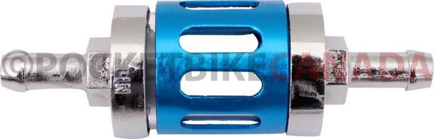 Fuel Filter - Posh Racing, Silver/Blue - 20A5240BU - PBC2604F1