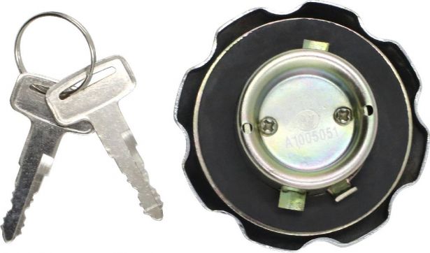 Fuel Tank Cap - Metal, Locking, ATV, 300cc, 550cc Bandito 300 - PBC20139FF1