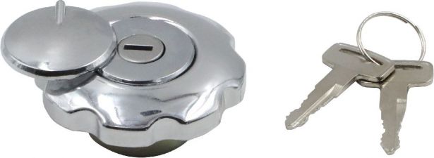 Fuel Tank Cap - Metal, Locking, ATV, 300cc, 550cc Bandito 300 - PBC20139FF1