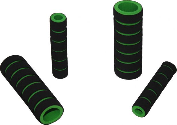 Hand Grips - Foam, Green, 4pc Set - 70D1700GN - PBC3032EF1