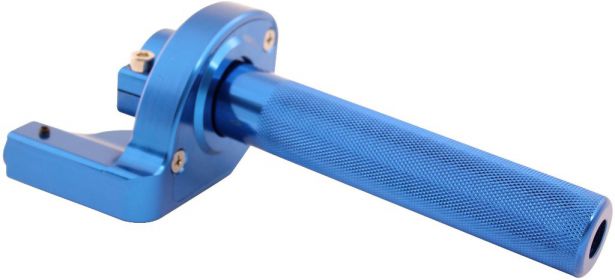 Throttle Lever - Twist Grip, CNC, 90cc to 250cc, Dirt Bike, Yimatzu Brand, Blue - 70A3250BU - PBC2736F1