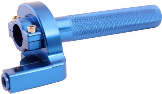 Throttle Lever - Twist Grip, CNC, 90cc to 250cc, Dirt Bike, Yimatzu Brand, Blue - 70A3250BU - PBC2736F1