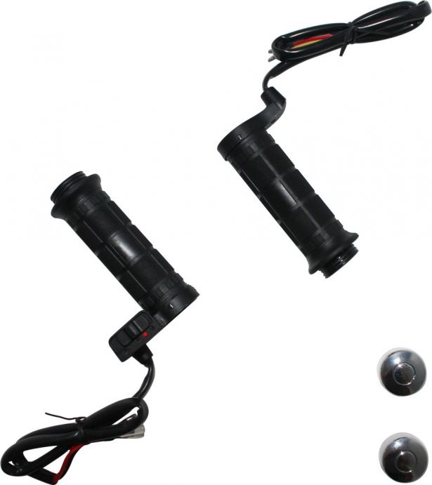 Heated Throttle Grips - Universal 22mm/27mm, 3-Stage, ATV/Snowmobile - PBC620F1