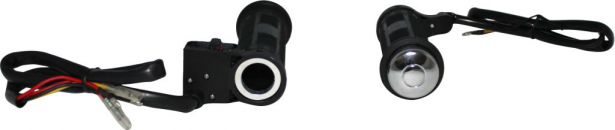 Heated Throttle Grips - Universal 22mm/27mm, 3-Stage, ATV/Snowmobile - PBC620F1