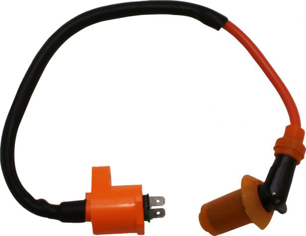 Ignition Coil - 2 Prong, GY6, Performance Pro, Orange - 10A2022 - PBC1979F1