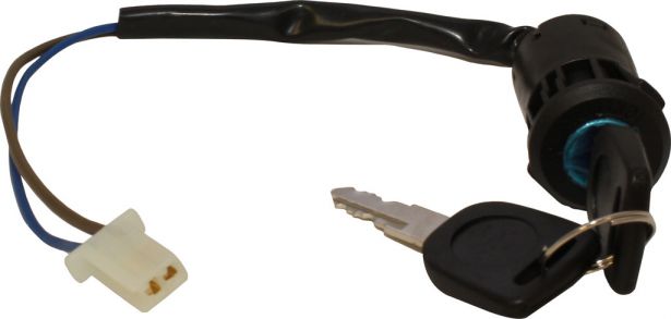 Ignition Key Switch - 2 pin Female, Plastic - 10A4220 - PBC1974F1