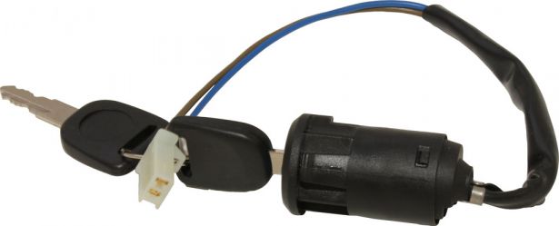 Ignition Key Switch - 2 pin Female, Plastic - 10A4220 - PBC1974F1