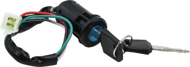 Ignition Key Switch - 4 Pin Male, 4 wire, Plastic - 10A4265 - PBC2193F1