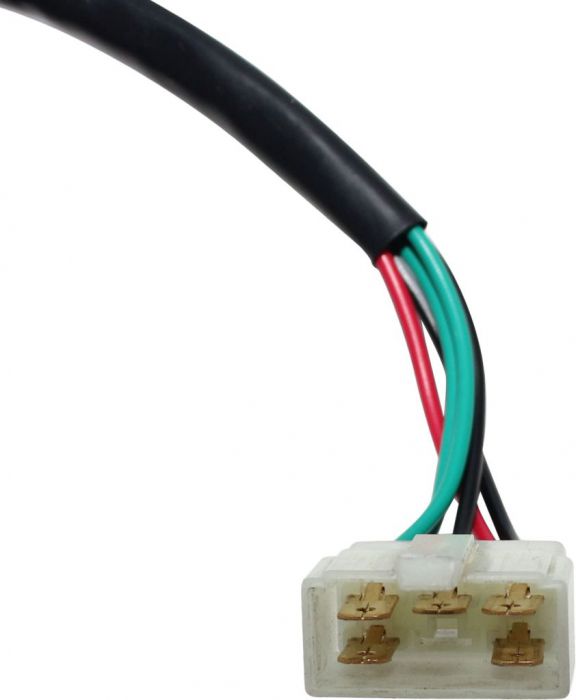 Ignition Key Switch - 5 Wire, 6 pin Male, Metal, Steering Lock, Scooter, GY6 - 10A4250 - PBC2043F1