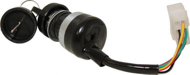 Ignition Key Switch - 5 pin 5 wire Male, Plastic - 10A4210 - PBC2345F1