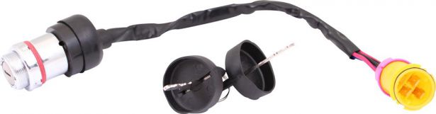 Ignition Key Switch - 300cc, 2x4, 4x4 and 4x4 IRS inc. LOCK - 10A4200 - PBC2032F1