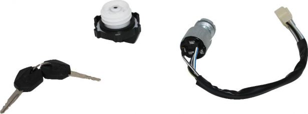 Ignition Key Switch - XY1100, Chironex 1000cc, 1100cc, with Lockable Gas Cap - 10A4298 - PBC2325F1