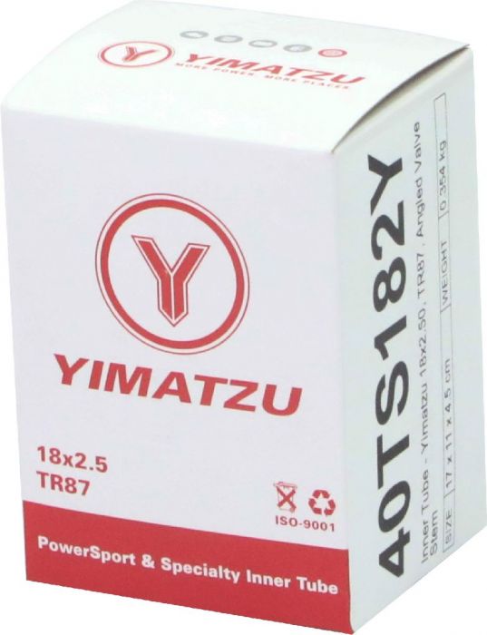 Inner Tube - Yimatzu 18x2.50, TR87, Angled Valve Stem - 40TS182YF1