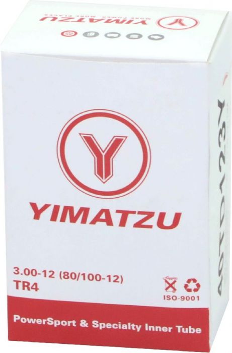 Inner Tube - Yimatzu 80/100-12 (3.00-12) TR4, Straight Valve Stem - 40TD123YF1