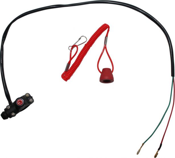 Kill Cord - Safety Tether, Kill Switch, Duel Function, Handle Bar Mount - 10A8040 - PBC1989F1