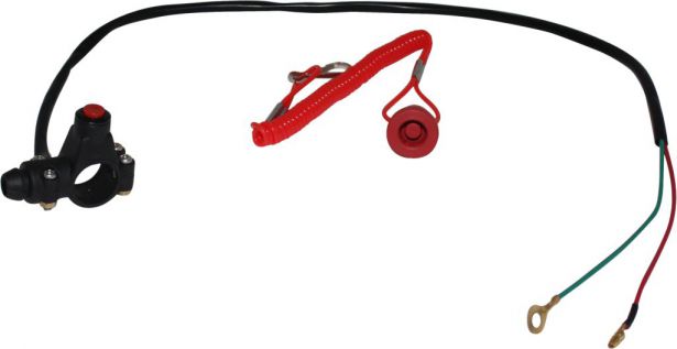 Kill Cord - Safety Tether, Kill Switch, Duel Function, Handle Bar Mount - 10A8040 - PBC1989F1