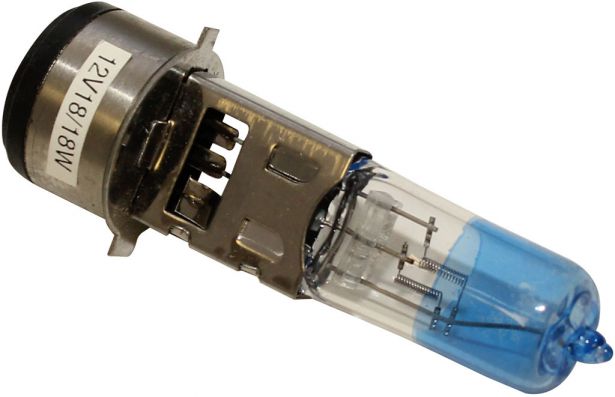 Light Bulb - 12V 18W, High Intensity Xenon Bulb, Dual Contact, Blue - BLB7550BU - PBC1934F1