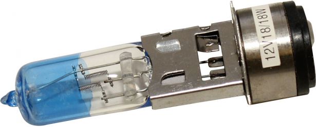 Light Bulb - 12V 18W, High Intensity Xenon Bulb, Dual Contact, Blue - BLB7550BU - PBC1934F1