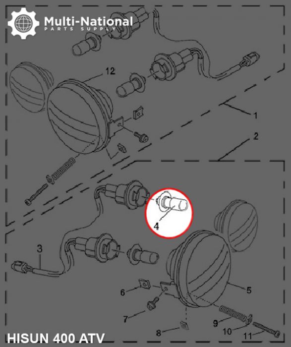 Light Bulb - 12V 25W, Dual Contact - BLB5240 - PBC3061F1