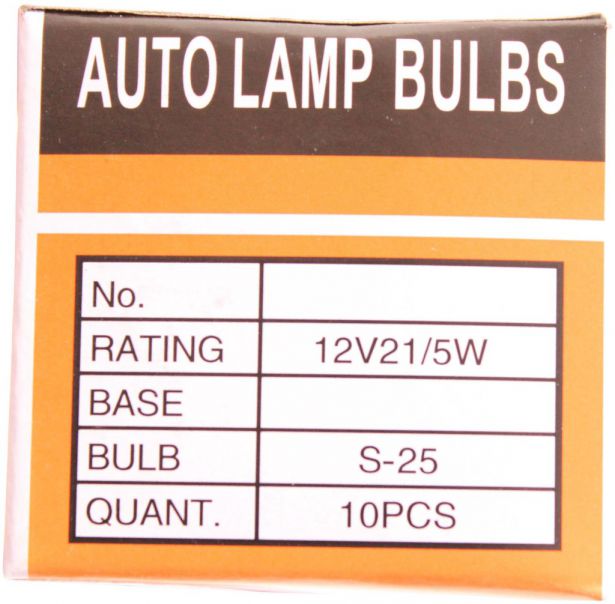 Light Bulb - 12V 5W, Dual Contact - BLB6100 - PBC3062F1