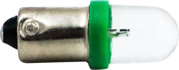 Light Bulb - LED, 12V, 3W, Single Contact, Green - BLB5110GN - PBC3075F1