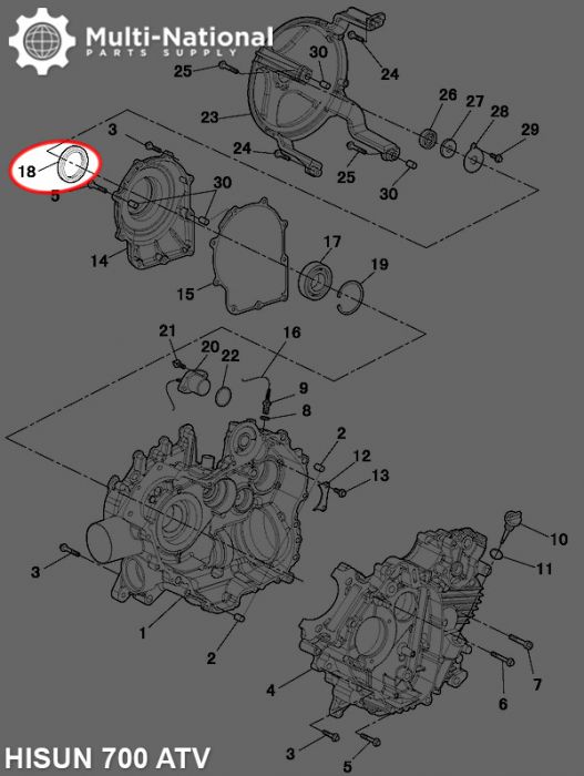 Oil Seal - 35mm ID, 65mm OD, 9mm Thick, ATV, Hisun, 500-700cc - 20A5579 - PBC295F1