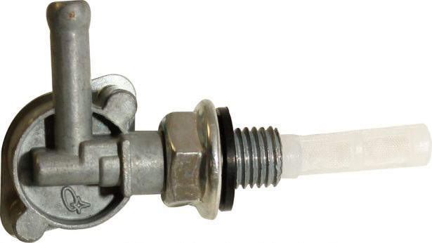 Petcock - Fuel Valve, Gas Valve, Short Stem, M10 Thread - 40A4007 - PBC2526F1