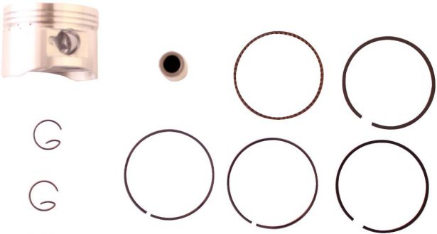 Piston and Ring Set - 125cc, 52.4mm, 14mm (9pcs) - 30A8155 - PBC1552F1