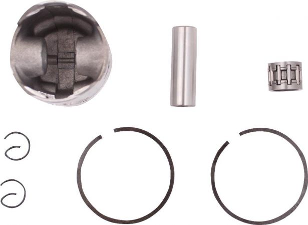 Piston and Ring Set - 47cc, 49cc, 44mm, 12 mm, 2 windows (7 pcs) - 30P8432 - PBC1413F1