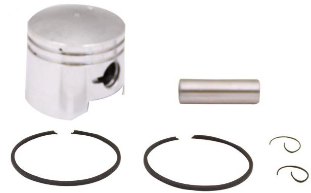 Piston and Ring Set - 49cc, 44mm, 12mm (6pcs) - 30P8430 - PBC1570F1