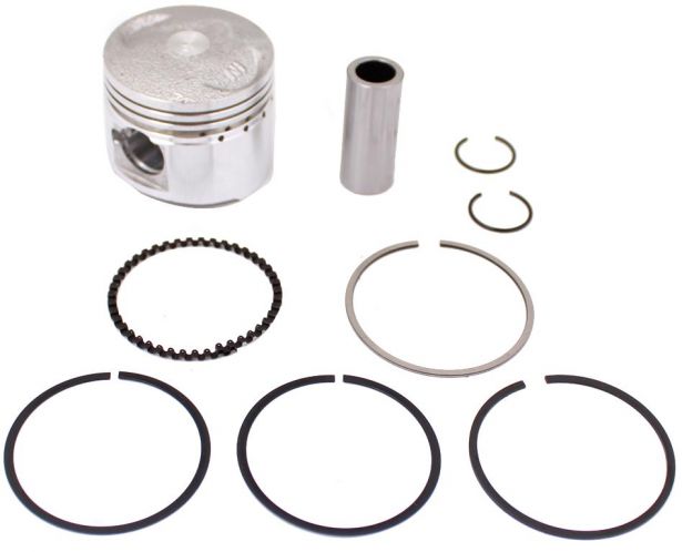Piston and Ring Set - 50cc, 39mm, 13mm, GY6 (9pcs) - 30A8611 - PBC1611F1