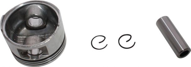 Piston and Ring Set - 50cc to 110cc, GY6, 50mm, 13mm (9pcs) - 30A8650 - PBC1694F1