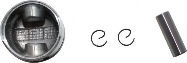 Piston and Ring Set - 50cc to 110cc, GY6, 50mm, 13mm (9pcs) - 30A8650 - PBC1694F1