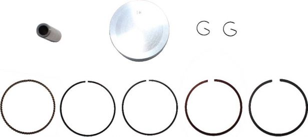 Piston and Ring Set - 200cc, 250cc, 72mm, 17mm, (9pcs) - 30A8186 - PBC1531F1