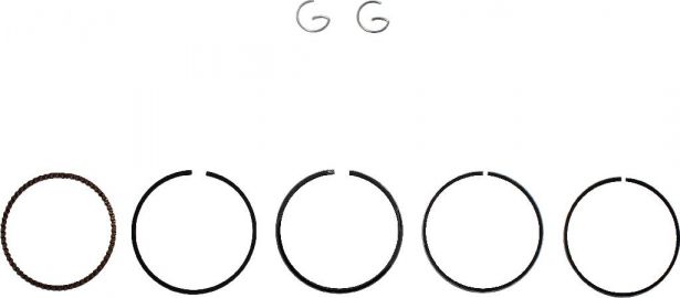 Piston and Ring Set - YX 125cc (9pcs) - PBC30AF1