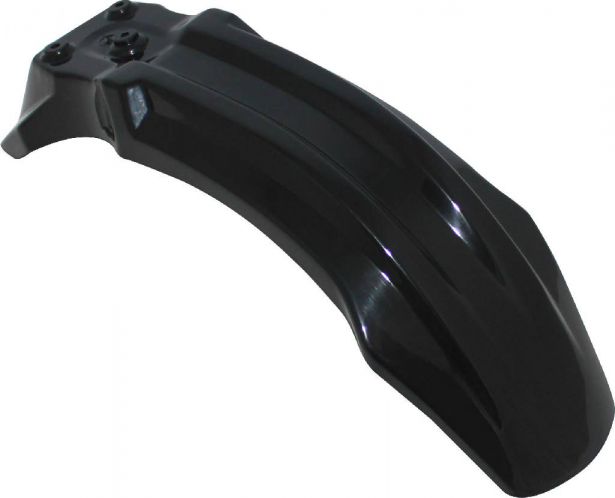 Plastic Fender - Front, 50cc to 150cc, Dirt Bike, Black (1 pc) - 70D7111BK - PBC518F1