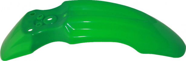 Plastic Fender - Front, 50cc to 150cc, Dirt Bike, Green (1 pc) - 70D7121GN - PBC642F1
