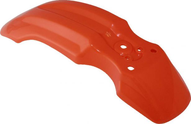 Plastic Fender - Front, 50cc to 150cc, Dirt Bike, Orange (1 pc) - 70D7121OG - PBC612F1