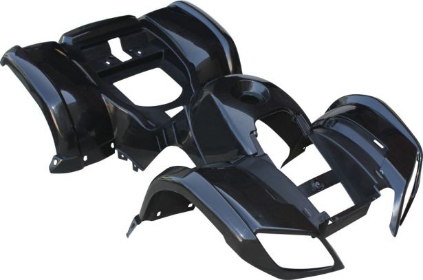Plastic Set - 50cc to 125cc ATV, Black, Utility Style - 70A7120BK - PBC454F1