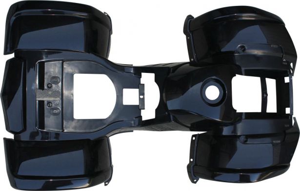 Plastic Set - 50cc to 125cc ATV, Black, Utility Style - 70A7120BK - PBC454F1