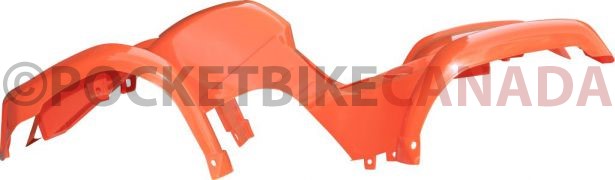 Plastic Set - 50cc to 125cc ATV, Orange, Utility Style - 70A7120OGF1
