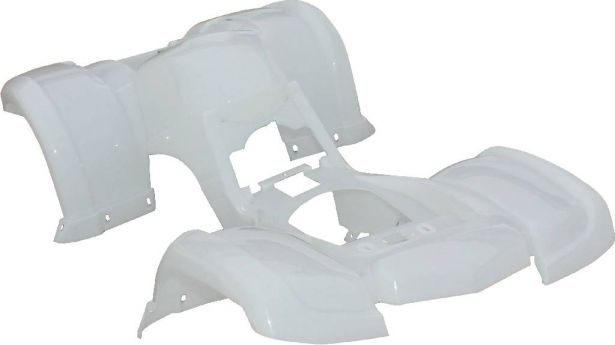 Plastic Set - 50cc to 125cc ATV, White, Utility Style - 70A7120WT - PBC508F1