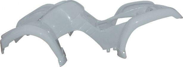 Plastic Set - 50cc to 125cc ATV, White, Utility Style - 70A7120WT - PBC508F1