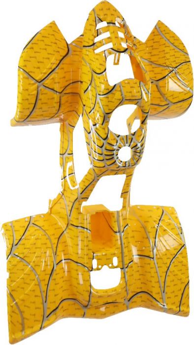 Plastic Set - 50cc to 125cc ATV, Yellow Spider, Racing Style - 70A7110SY - PBC512F1