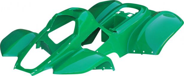 Plastic Set - 50cc to 125cc, ATV, Green, Racing Style - 70A7130GN - PBC589F1