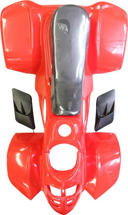 Plastic Set - 50cc to 125cc ATV, Red, Racing Style - 70A7130RD - PBC624F1