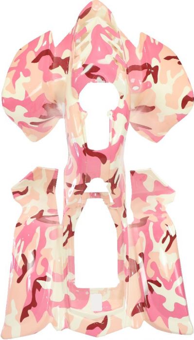 Plastic Set - 50cc to 250cc ATV, Pink Camo, Racing Style - 70A7140CP - PBC637F1